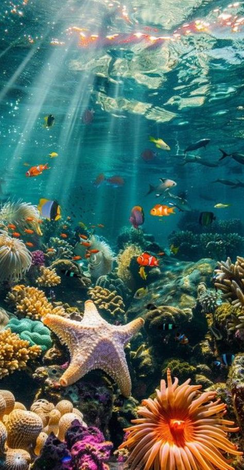 Underwater Photography Animals, Under The Water Aesthetic, Under Ocean Aesthetic, Underwater Ocean Photography, Under Sea Aesthetic, Under Ocean Wallpaper, Under The Ocean Aesthetic, Coral Aesthetic Ocean, Ocean Photography Underwater