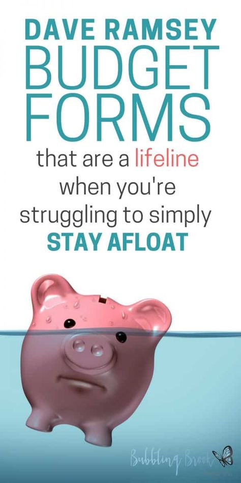 Dave Ramsey Budget Forms that are a Lifeline When You're Struggling to Stay Afloat Dave Ramsey Budget, Budget Forms, Ramsey Budget, Faire Son Budget, Budget Binder Printables, Dave Ramsey Budgeting, Budget Money, Budgeting 101, Money Savers