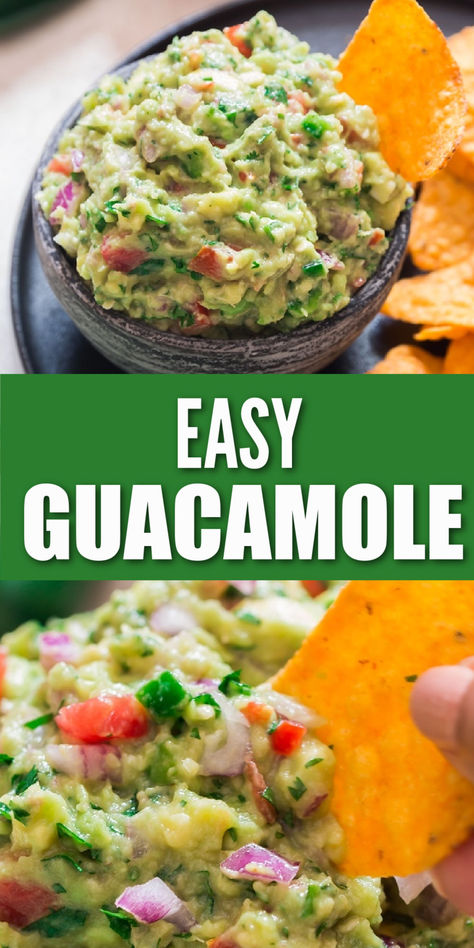 guacamole with nacho chips Guacamole Recipe Easy Homemade, Easy Guacamole Dip, Guacamole Recipes, Homemade Guacamole Recipe, Easy Homemade Salsa, Best Guacamole, Guacamole Recipe Easy, Guacamole Dip, Sweet Potato Tacos