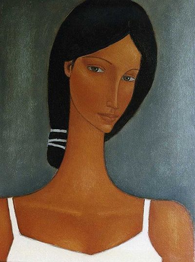 Amedeo Modigliani Art | Boha Glass Expressionist Portraits, Modigliani Art, Amedeo Modigliani, Tableau Art, Painting Gallery, Woman Portrait, Painting Style, Figure Painting, Female Portrait