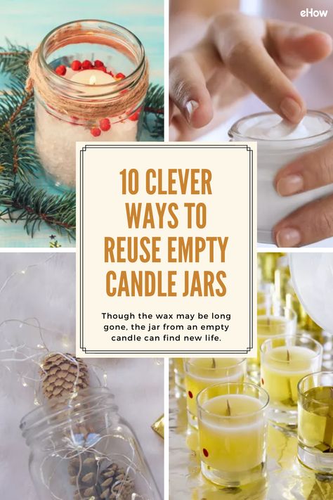 Crafts With Old Candle Jars, Things To Do With Old Candle Jars, Ideas For Old Candle Jars, Voluspa Candles Reuse, Crafts With Candle Jars, Old Candle Jars Reuse Ideas, What To Do With Candle Jars, Used Candle Jars Ideas, What To Do With Empty Candle Jars