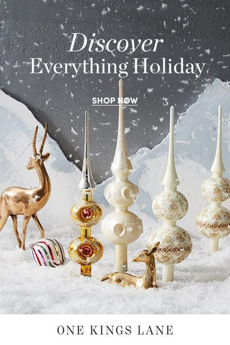 Discover everything you need—decor, entertaining essentials, gifts—for a magical holiday season at One Kings Lane. Christmas Shooting, Santa Crafts, Outdoor Furniture Decor, Christmas Blessings, Entertaining Essentials, Rustic Holiday, Christmas Party Ideas, Topiaries, Christmas Crafts Decorations