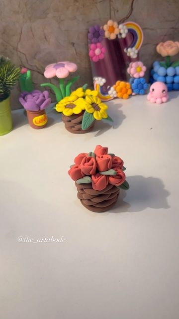 Air Dry Clay Rose, Air Dried Clay, Dry Rose, Clay Rose, Clay Inspo, Craft Clay, Indian Artist, Dry Clay, Air Dry Clay