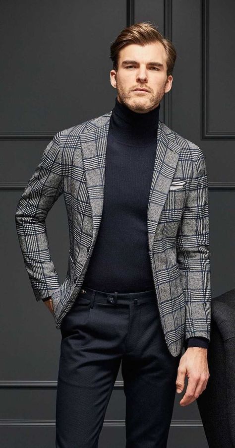 Blazer Outfits Men, Mens Fashion Blazer, Fashion Suits For Men, Winter Outfits Men, Mens Fashion Classy, Stylish Mens Outfits, Mens Fashion Suits, Business Casual Men, Men Fashion Casual Outfits