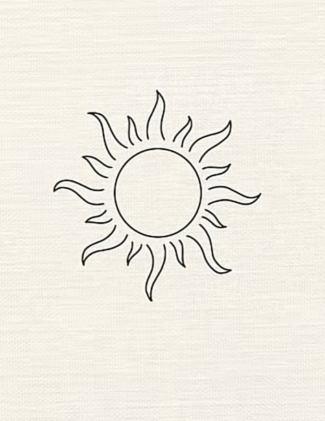 Uruguayan Sun Tattoo, Sun Minimal Tattoo Design, Sun Designs Drawing, Argentinian Sun Tattoo, Small Sun Drawing, Sun Line Art Tattoo, Simple Sun Tattoo Designs, Minimal Tattoo Sun, Minimal Sun Tattoo Design