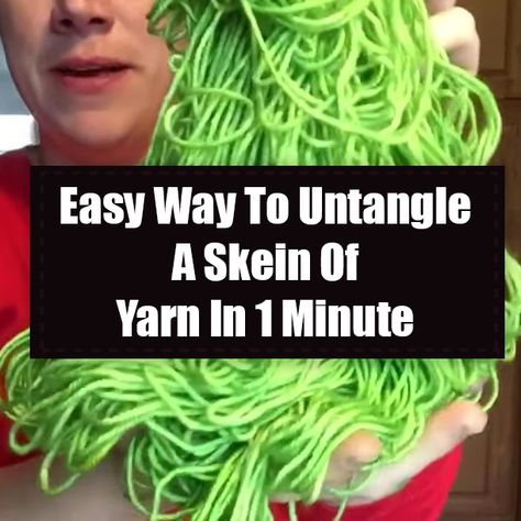 Keep Yarn From Getting Tangled, How To Untangle Yarn, How To Keep Yarn From Getting Tangled, Hand Spinning Yarn, How To Hold Yarn When Crocheting, Homespun Yarn Patterns, Crochet Twine, Joining Yarn Crochet, Peaches And Cream Yarn