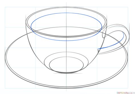 How to draw a cup of coffee | Step by step Drawing tutorials 3d Drawing Techniques, 3d Drawing Tutorial, Ako Kresliť, Coffee Cup Drawing, Drawing Heart, Coffee Drawing, Drawing Tutorials For Kids, Object Drawing, Artist Pens