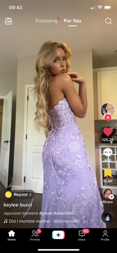 Purple Rapunzel Prom Dress, Prom Dresses Tangled Theme, Tangled Theme Prom Dress, Repunzle Prom Dress, Tangled Inspired Prom Dress, Light Purple Prom Dress Lavender, Tangled Prom Dress, Lilac Prom Dress Lavender, Lavender Purple Prom Dress