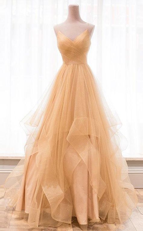 Champagne Formal Dresses, Tulle Long Prom Dress, Purple Evening Dress, Champagne Evening Dress, Gold Evening Dresses, Tulle Party Dress, Prom Dress Evening, A Line Evening Dress, Tulle Evening Dress