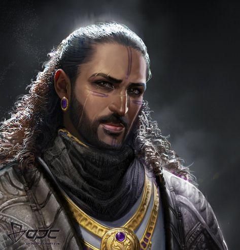 Men of Color In Fantasy Art Heroic Fantasy, Fantasy Portraits, Incubus, Fantasy Male, Rpg Characters, Male Characters, Male Character, Character Design Male, Fantasy Rpg