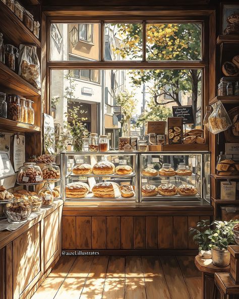 “Warmth in every crumb, a slice of Parisian charm.” 🍞🥐 . . . 🥐🥖Follow for more🥖🥐 ➡️➡️@aizel.illustrates . . [bakery near me, cozy bakery, french pastries, artisan bread, fresh croissants, parisian bakery, autumn treats, warm pastries, rustic bakery, bakery vibes, cozy corner, homemade bread, sweet treats, bakery delights, charming bakery] . . . #frenchbakery #cozyvibes #parisiancharm #bakerylove #autumnaesthetic #foodiegram #instabake #bakinglove #bakerylife #cozycorner #fallflavors #breadl... Cottage Bakery Aesthetic, Fresh Croissants, Halloween Bakery, Parisian Bakery, Cozy Bakery, Rustic Bakery, Bakery Aesthetic, Autumn Treats, Bakery Art