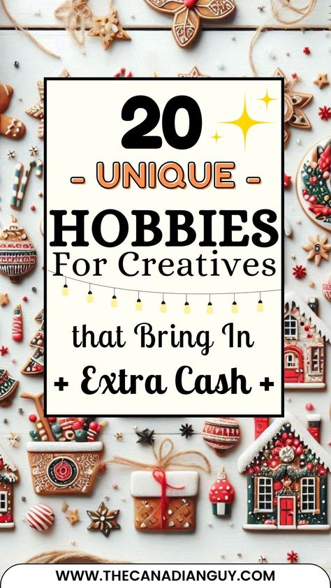 Check out 20 Unique Hobbies for Creatives That Bring in Extra Cash! Discover fun and fulfilling ways to earn with your creativity, whether it's crafting, painting, photography, or designing. Also featuring creative side hustles, hobbies that make money, artistic income ideas, craft hobbies for cash, digital art side jobs, handmade business ideas, profitable crafts, online creative jobs, and freelancing for artists. Save it for later! Weitere Informationen finden Sie in unserem Telegram-Kanal Side Hustle Craft Ideas, Crafts For Money, Easy Hobby Ideas, Hobbies To Make Money, New Hobbies To Try, Handmade Business Ideas, Handicrafts Ideas, Cozy Crafts, Unique Hobbies