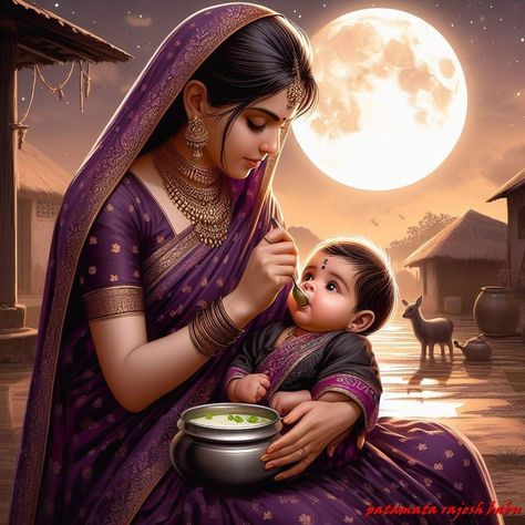 Mother's Pic, Mother Painting, Mother Images, Cute Love Photos, Pictures Of Shiva, Lord Photo, Shri Ram Photo, Ram Photos, Story Books