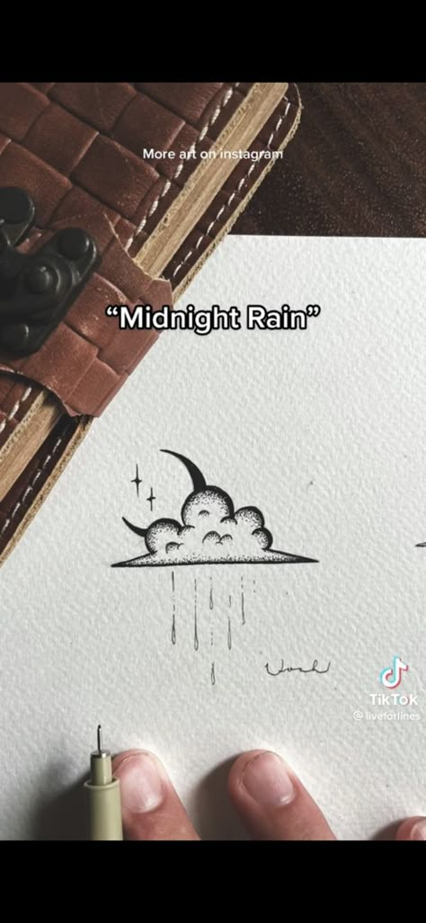 Dragon Prince Tattoo, Midnight Rain Tattoo, Prince Tattoo Ideas, Rain Cloud Tattoos, Thunder Tattoo, Shine Tattoo, Skin Doodles, Golden Tattoo, Rain Tattoo