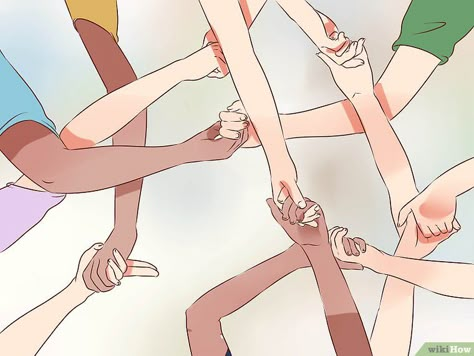 How to Play the Human Knot Game: 10 Steps (with Pictures) Human Knot Game, Cooperative Games For Kids, Girl Scouts Games, Human Knot, Trust Games, Scout Games, Healthy Competition, Brownie Girl Scout, American Heritage Girls