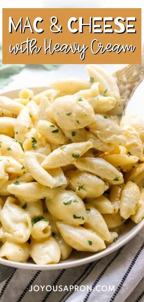 Adult Mac And Cheese, Heavy Whipping Cream Recipes, Recipes Using Whipping Cream, Pasta Mac And Cheese, Homemade Macaroni Cheese, Heavy Cream Recipes, Macaroni Cheese Recipes, Making Mac And Cheese, Macaroni And Cheese Recipe