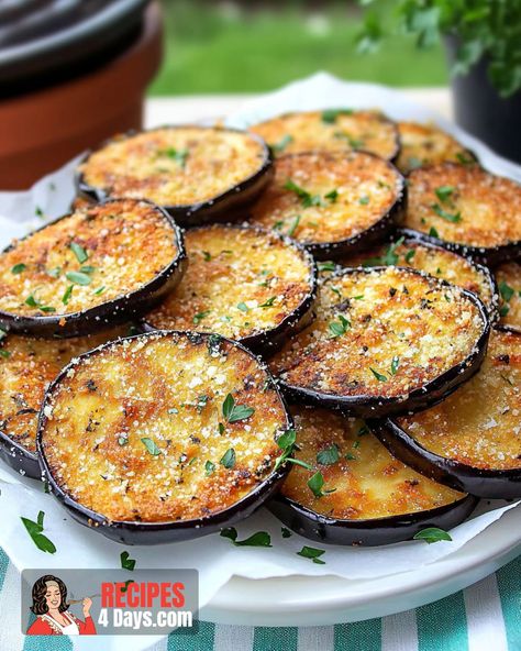 Parmesan Garlic Baked Eggplant Eggplant Parmesan Recipes Baked, Cooking Eggplant In The Oven, Individual Eggplant Parmesan, Eggplant Greek Recipe, Easy Fried Eggplant Recipes, How To Fry Eggplant, Eggplant Baked Recipes, Grilled Eggplant Parmesan, Oven Roasted Eggplant Recipes