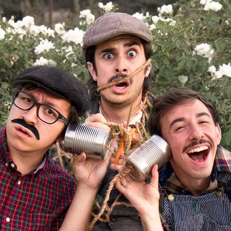 Tin Cans Brothers Joey Richter, Corey Lubowich, Brian Rosenthal Tin Can Bros, Brian Rosenthal, Joey Richter, Joe Walker, Team Starkid, Cartoon Human, Big Move, Tin Cans, Totally Awesome