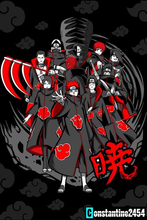 Akatsuki All Members Wallpaper, Naruto All Members Wallpaper, Anime Tshirt Design Ideas One Piece, Akatsuki Members Wallpaper, Naruto Akatsuki Wallpapers, Apple Watch Wallpaper Anime, All Hokage, Hokage Itachi, Akatsuki Shirt