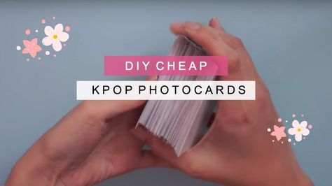 diy kpop photo cards『200 cards for under $6』 Diy Gifts For Kpop Fans, How To Make Photo Cards Kpop, How To Make Photocards Kpop, Bt21 Photo, Kpop Resin, Kpop Photo Cards, Rustic Diy Projects, Photo Cards Diy, How To Make Photo