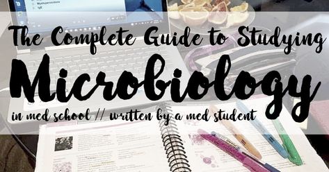 How to study Microbiology: advice and studying tips discussed by a medical student studying for the USMLE under an MBBS degree. Microbiology Study, Med School Student, Back To University, Mcat Prep, Med School Motivation, Medical Student Study, Pa School, Nursing School Studying, Medical School Motivation