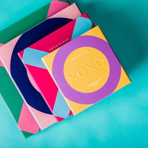 Koko Black Chocolate on Instagram: “A collection of gift boxes and heart pops that are sweet inside and out! #linkinbio” Minimal Pattern Design, Koko Black, Chocolate Branding, Project Layout, Pop Colour, Graphic Packaging, Minimal Patterns, Black Packaging, Black Chocolate