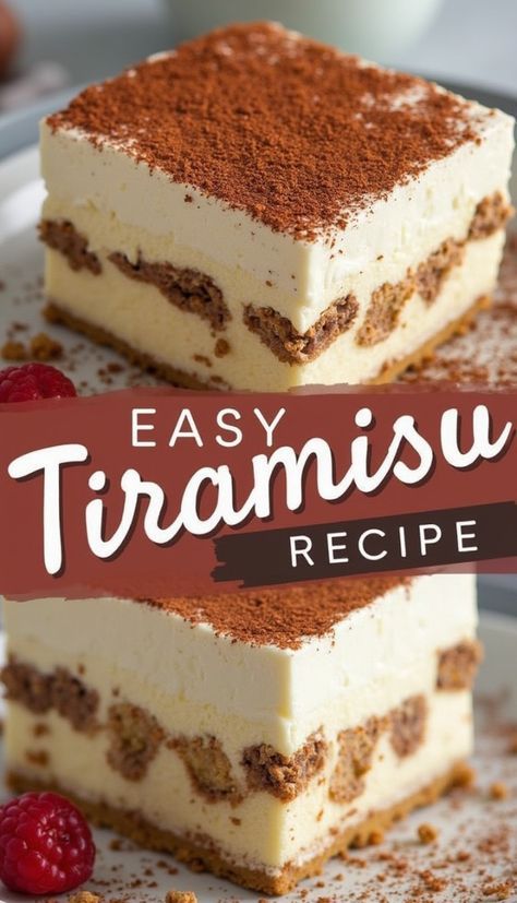 This is the best Tiramisu recipe you'll ever try! Rich, creamy, and perfectly balanced with coffee and cocoa, it's easy to make and sure to impress. Tarimisu Recipe Easy, Easy Tiramisu Recipe Simple, Tiramisu Cream Recipe, Tarimisu Recipe, Terimasu Recipe, Tirimasu Recipes, Savoiardi Recipe, Authentic Italian Tiramisu Recipe, Tiramisu Pudding