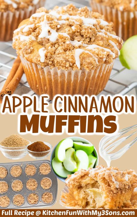 Apple Muffins With Glaze Drizzle, Healthy Apple Turnovers, Apple Cider Muffins With Apples, Apple Cinnamon Crumb Muffins, Easy Apple Muffins With Fresh Apples, Jumbo Apple Muffins, Mammoth Muffins, Apple Muffins With Fresh Apples, Apple Muffins With Crumb Topping