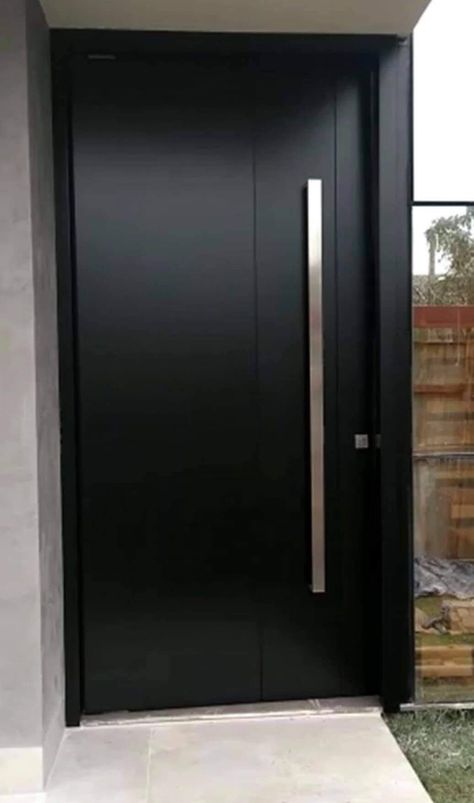 Flush Door Design, Modern Entry Door, House Front Door Design, Door Design Ideas, Modern Entrance Door, Modern Exterior Doors, Contemporary Front Doors, Main Entrance Door Design, Wooden Main Door Design