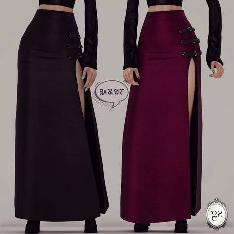 Accessory Top Sims 4 Cc, Sims 4 Cc Long Dress Formal, Sims 4 Cc Goth Skirt, Gothic Clothes Sims 4 Cc, Sims 4 Cc Goth Maxis Match, Ethereal Sims 4 Cc, The Sims 4 Winter Cc, Leahlilith Sims 4 Hair, Long Skirt Sims 4 Cc