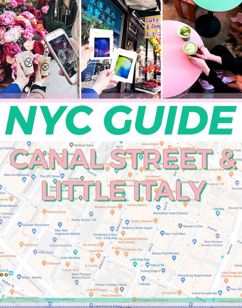 NYC Guide to Canal Street and Little Italy Must See In Nyc, Nyc Trip Planning Travel Guide, Cheap Nyc Trip, Nyc Itenary, Canal Street New York Shopping, Canal Street New York, Little Italy Nyc, Day Trip To Nyc, New York Shopping