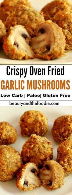 Fried Garlic Mushrooms, Garlic Mushrooms Recipes, Crispy Oven Fries, Mushrooms Recipes, Fried Garlic, Fried Mushrooms, Oven Fried, Resep Diet, Garlic Mushrooms