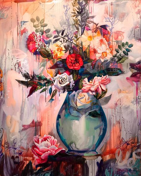 “You are altogether beautiful my love, there is no flaw in you... #dimitramilanart” Flowers In Containers, Milan Art Institute, Dimitra Milan, Milan Art, Abstract Realism, Abstract Portraits, Flower Art Drawing, Artwork Images, Realism Art