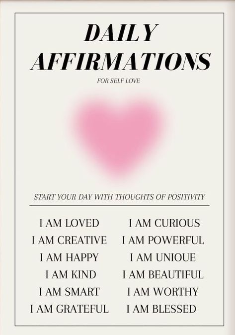 Journal Images, Printable Wall Collage, Pinterest Contest, Bedroom Wall Collage, Affirmation Posters, Self Love Affirmations, Positive Self Affirmations, Love Affirmations, Room Posters