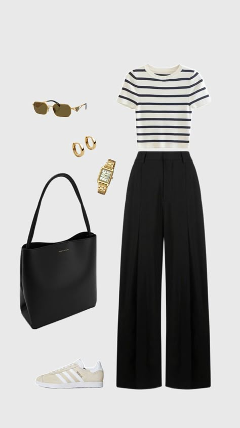 #howtoweartrousers #trousers #officeoutfit #summerofficeoutfit #whattoweartotheoffice #summeraesthetic #ootd #summeroutfit #camp #outfit #aesthetic #casual #teacheroutfit #glasses #schooloutfit #modestfashion #wathcasio #oldmany #oldmanyotfir #vest #howtowear #howtowearvest #howtowearcap #cap #stevemaddern #summerlook #oldmanylook #lookinspiration #outfitimspiration #bigbag #whattowearwithalargebag #largebag Mode Ulzzang, Old Money Outfits, Uni Outfits, Work Fits, Everyday Fashion Outfits, Casual Day Outfits, Elegante Casual, Ootd Inspo, Stylish Work Outfits