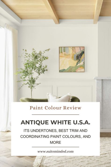 If you’re on the hunt for a timeless, versatile paint colour that brings a cosy yet refined feel to your home, Antique White U.S.A. by Dulux might just be the one. Known for its soft, creamy undertones, this shade is a beautiful choice for creating an inviting and effortlessly classic look. In this review, we’ll dive into what makes Antique White such a beloved colour, from its unique undertones to the way it reacts to different lighting. Antique White Usa Colour Scheme, Dulux Antique White U.s.a, Antique White Usa, Coordinating Paint Colors, Furniture Selection, Paint Colour, Furniture Layout, Cottage Kitchen, Different Lighting