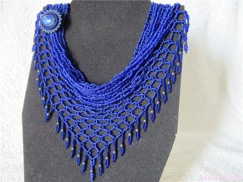 How to Make a Beaded Net Scarf Necklace and Inspirations ~ The Beading Gem's Journal Free Jewellery Making Tutorials, Beaded Scarf, Beaded Things, Beading Netting, Scarf Necklace, Beaded Jewlery, Necklace Patterns, Seed Bead Tutorial, Beaded Collar