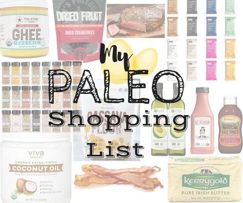 Figuring out what to buy when you first "go paleo" can be a real headache. In this post I share My Paleo Shopping List to help clarify and help make the transition a little bit easier! Paleo List, Paleo Shopping List, Paleo Diet Breakfast, Simple Paleo, Paleo For Beginners, Blood Type Diet, Paleo On The Go, Irish Butter, Paleo Crockpot