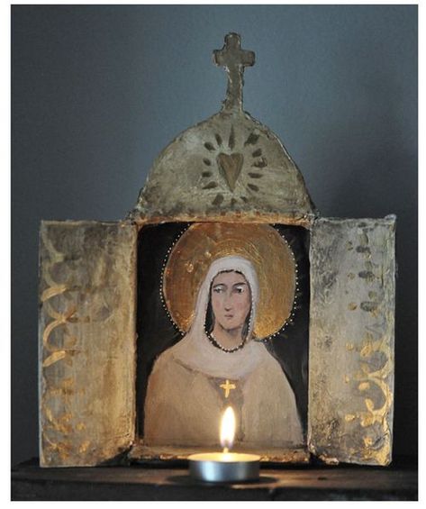 Shrine Inspiration, Mary Grotto, Misty Mawn, Wall Shrines, Shrines Box, Shrines Art, Deco Nature, Shadow Box Art, Intro Video