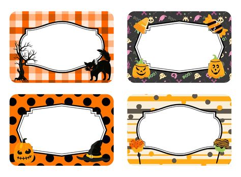 Halloween Food Labels Printable, Toddler Fall Crafts, Halloween Food Labels, Halloween Labels Free, Halloween Juice Box, Halloween Name Tags, Halloween Stickers Printable, Halloween Bingo Printable, Halloween Labels Printable