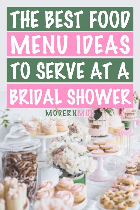 Bridal Shower Food Ideas, Wedding Shower Food, Shower Appetizers, Shower Food Ideas, Bridal Shower Luncheon, Bridal Shower Menu, Bridal Shower Desserts, Simple Bridal Shower, Bridal Shower Planning