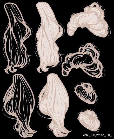 Gacha Club Hair Drawing, Anime Hair Inspiration, Gacha Base Hair, Gacha Hair Drawing, Gacha Life Hair Base, Gacha Body Edit, Hair Art Reference, Gacha Life Hair, Drawn Hair