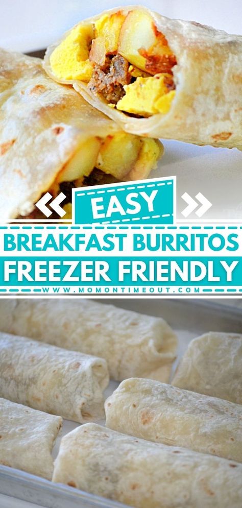 Easy Breakfast Burritos (Freezer Friendly!)