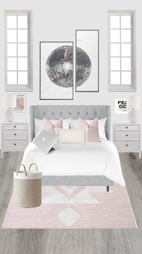 Dream Teen Bedrooms, Bed Inspo, White Room Decor, Bedroom Decor For Teen Girls, Bedroom Deco, Room Redesign, Future Room, Room Stuff, Dream Room Inspiration