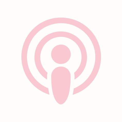 Podcast Pink Podcast Icon, Podcast Icon Aesthetic, Pink Homescreen Icons, Pink Discord Icon, Podcasts Icon, Strawberry Phone Theme, Podcast App Icon, Pink Iphone App Icons, Iphone Screen Layout