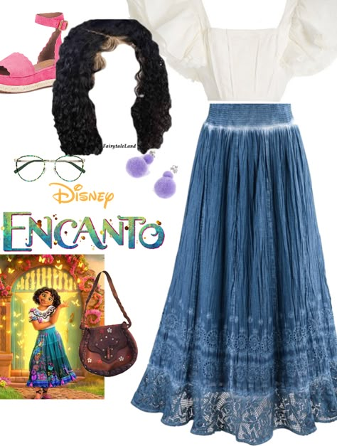 encanto outfit Outfit | ShopLook Encanto Costume Diy, Encanto Outfit Ideas, Encanto Disneybound, Encanto Aesthetic, Encanto Dress, Outfit Ideas Disney, Disney Princess Inspired Outfits, Disney Bound Outfits Casual, Black Halloween Costumes