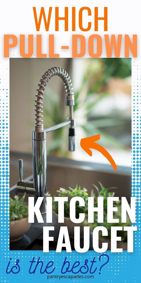 Pull down style kitchen faucets | What's the Best Pull down Kitchen Faucet | Modern Style Faucets for Your Kitchen | The Best Kitchen Faucet Designs for Your Next Renovation | Gooseneck Pull Down Kitchen Faucets | #kitchen #faucet #gooseneck #sprayer #accessory Brass And Chrome Kitchen Faucet, Best Kitchen Faucets For Farmhouse Sink, Delta Kitchen Faucets Pull Down, Kitchen Faucet Trends 2023, Kitchen Pull Down Faucet, Best Kitchen Faucets Pull Down, Pull Down Faucet Kitchen, Kitchen Faucet Ideas Design Trends, Kitchen Sink Faucet Ideas