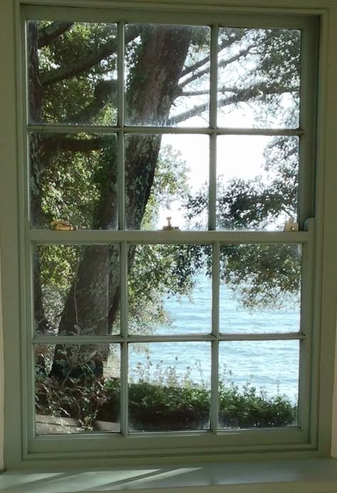 yup... this is something I would love to see outside my window in the warm months of the year. Lake View From Window, Beautiful Views From Windows, View Outside Window, Window View Nature, Window View Aesthetic, Looking Outside The Window, Window Seats Ideas, Cool Windows, Pretty Windows