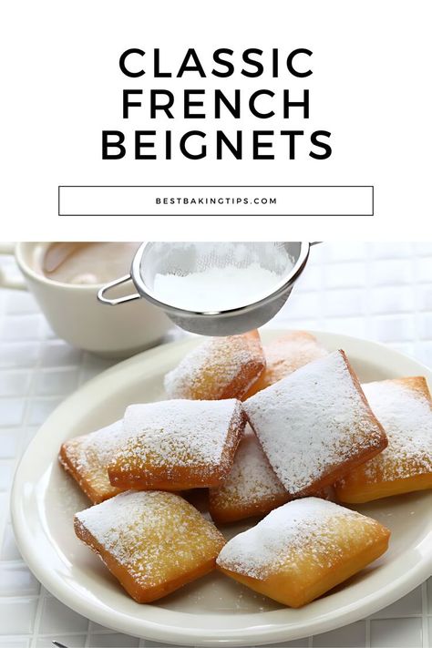 Spice up your morning with classic French beignets! 🍩✨ Perfect for a sweet and indulgent start to your day. #FrenchBeignets #BreakfastIdeas #SweetTreats #Foodie Best Beignet Recipe, French Donuts Beignets, Healthy Beignet Recipe, Vanilla French Beignets, French Beignets, How To Make Tiana’s Beignets, French Pastries Recipes, Beignet Recipe, French Pastries