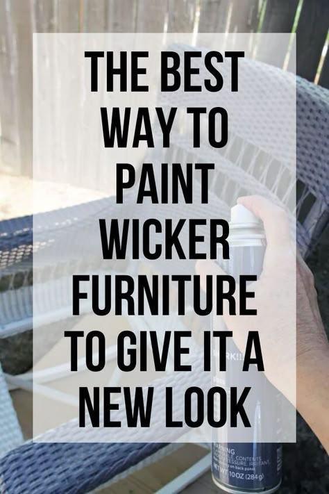 Paint Wicker Furniture, Wicker Chair Makeover, Spray Paint Wicker, Painting Wicker, Paint Wicker, Wicker Porch Furniture, Wicker Furniture Makeover, Wicker Furniture Cushions, Painting Wicker Furniture